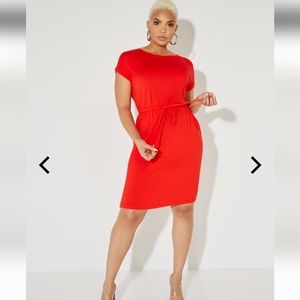 NWT New York & Company drawstring tshirt dress